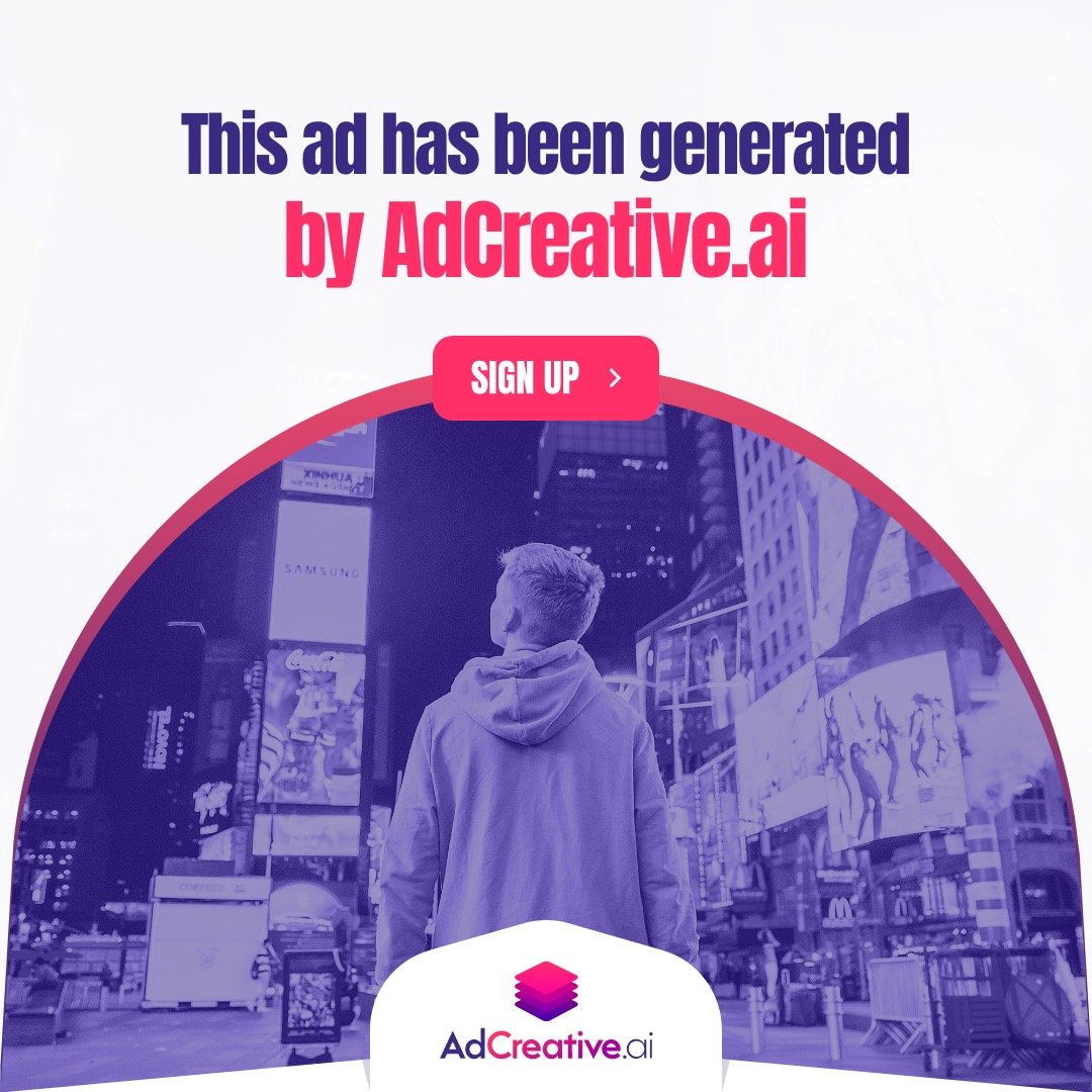 ad has been generated by AdCreative.ai