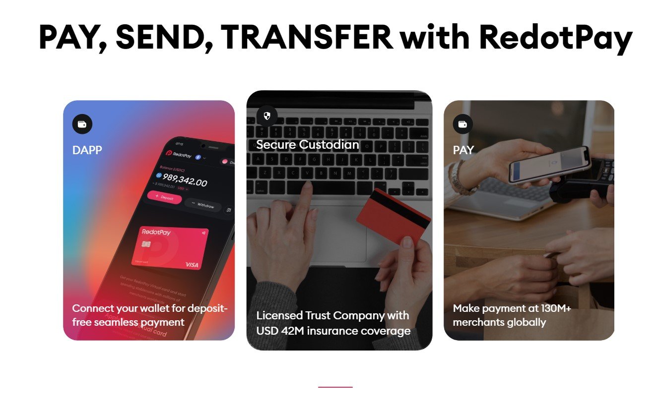 PAY, SEND, TRANSFER with RedotPay